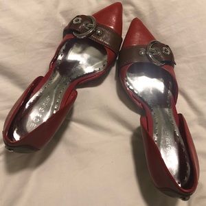 BCBGirls Red & Brown Heels